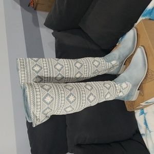 Free people boots leather/fabric